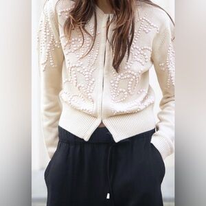 BNWT Zara Beaded Knit Cardigan
